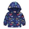 Bedruckte Jacke Strickjacke Kinder Mädchen Jungen Kapuzen Langarm Reißverschluss Blumen Auto Cartoon Windjacke