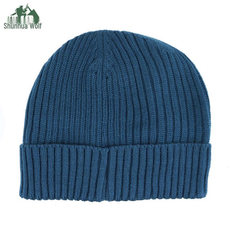 Шапка-бини Shunhua Lang Зимняя Шерстяная Вязаная Флисовая Small