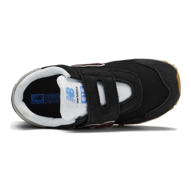 New Balance NB 515 Breathable Cushioning, Wear Resistant Low Top Kids' Running Shoes Black Kids' PV515BU