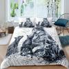 3D Printed Wolf Wild Snow Wolf Comfortable Duvet Quilt Cover Pillowcase Bedding Set Children Bedroom Decoration Home Textile