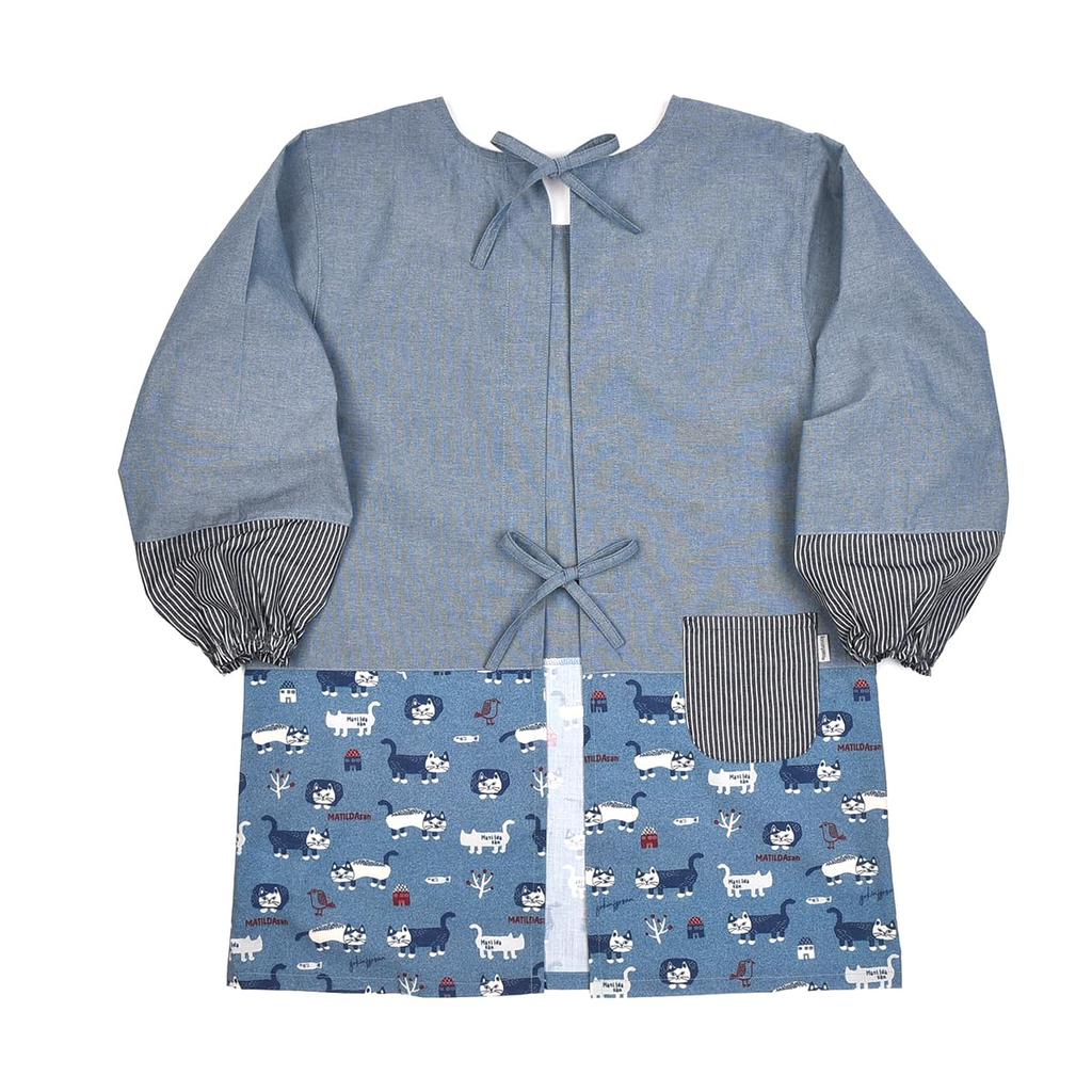 Kusguru Japan Ribbon Open Kappo 247559 Blue Women's M-L