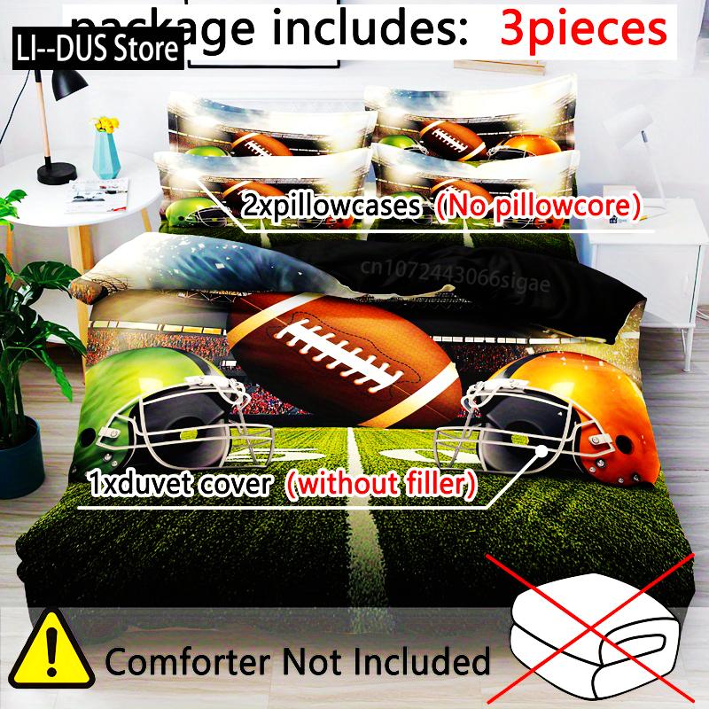 

3pcs Green And Brown Hat Pattern Quilt Cover Set -Soft And Comfortable Bedroom Guest Room And Dormitory Decor Bedding Set 135x200cm