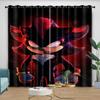 Curtains Cute Cartoon Sonic Anime Theme, Care 2 Pieces Thread the Rod through Protect from Light Soft and Comfortable Beautiful