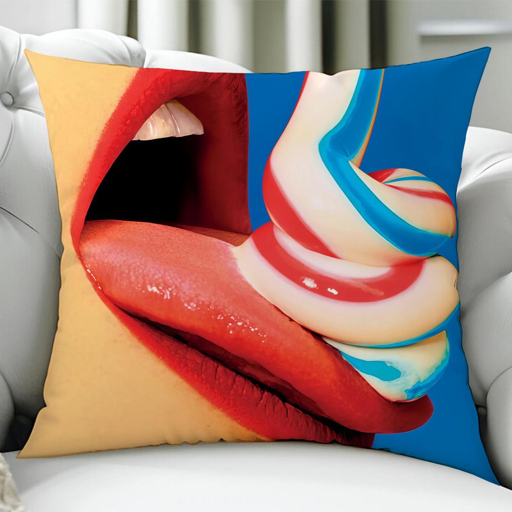 T-Toiletpaper I-Interesting Cushion Cover Birthday Anniversary Gifts Double Sided Printed Zipper Cushion Cover Soft Skin Bedding