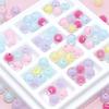 Acrylic Candy Color Flower Heart Rabbit Beads for DIY Children's Educational Ornaments and Mother's Day Crafts