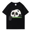 Cute Panda T Shirt Wen Wowen Oversized Summer  Funny Print 100% Cotton Short Sleeve Cute Kawaii Loose Classic Anime  Unisex Tops