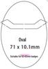 Transparent PVC Badge Sleeve for 58x75mm Anime Merchandise