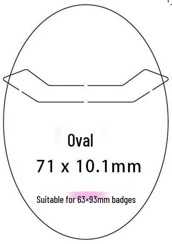 Transparent PVC Badge Sleeve for 58x75mm Anime Merchandise