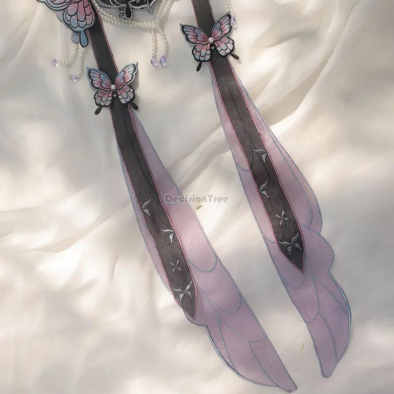 

китайский улучшенный ханьфу облачное плечо династии Мин элегантная вышивка старинный стиль бабочка оригинальные аксессуары ханьфу