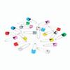 100pcs Assorted Color Safety Pins Stainless Steel Cloth Diaper Pins Diaper Pins  For Tag Fastening