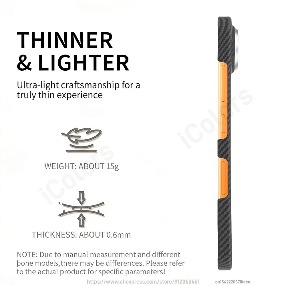 For Honor Magic 8 Pro Air Magnetic Case Aramid Carbon Fiber Cover Ultra-Thin Lightweight Armor Protective Cover With Magsafe