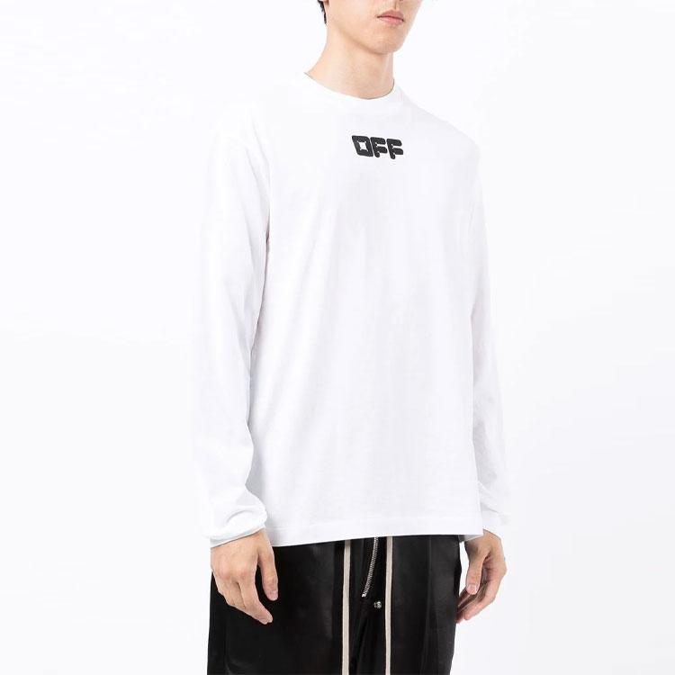 Off-White Arrows Font Skate T-Shirt White Men Tops OMAB064F21JER0050110