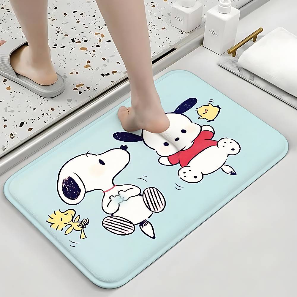 Cute S-Snoopy-S Floor Mats Home Laundry Rug Carpet For Living Room Decor Lounge Area Anti-slip Foot Mat Entrance Doormat