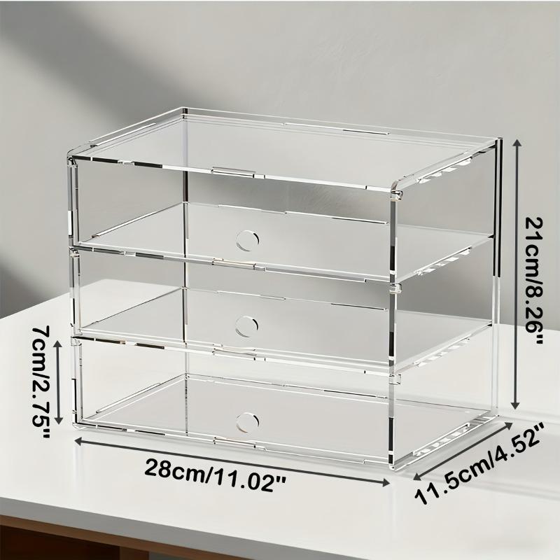 

Transparent Acrylic Large Multi-Layer Display Case 3/4-Tier Storage Box for Model Car Building Block Vehicles Figure Collectible