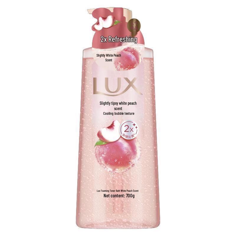 lux Bubble Refreshing White Peach Shower Gel