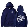 2025 Autumn/winter Hoodie Anti Cardio Club Letter Printed Sportswear Men's and Women's Hooded Fashion Versatile Hooded Warm Top