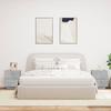 VidaXL Armoires de Chevet avec Lumières LED 2 pcs, Tables de Chevet avec 7 Tiroirs, Tables de Nuit Chambre, Moderne, Gris 836742