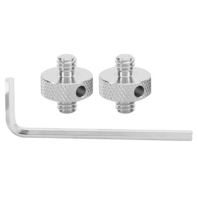 Adaptateur de vis fileté double face pour caméra 14 pouces mâle vers 14 pouces mâle