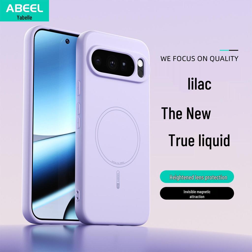 Compatible with Google Pixel 10 Pro XL, Magnetic Silicone Case, Drop-proof Cover for Men & Women, fits Pixel 9A.