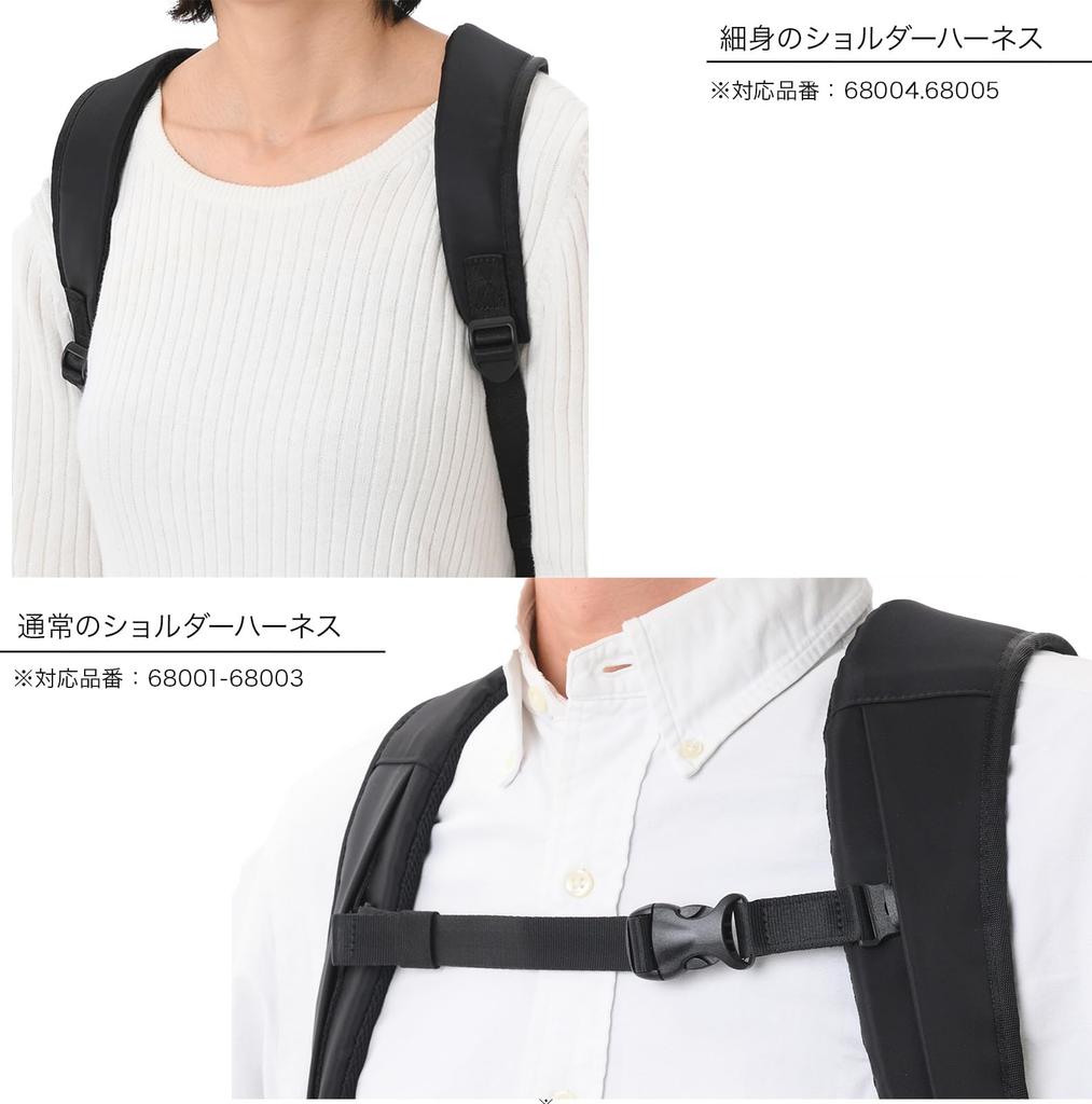 Ace Gene Gadgetable-R Business Backpack, Fits 13.3-inch Laptop, Fits A4 Sizes, Slim Harness, Includes Chest Belt, Two-Compartment Design, Quiet