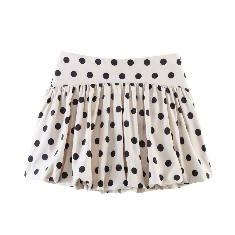 2026 Spring Fashion: Polka Dot Balloon Skirt Pants - European & American Style M