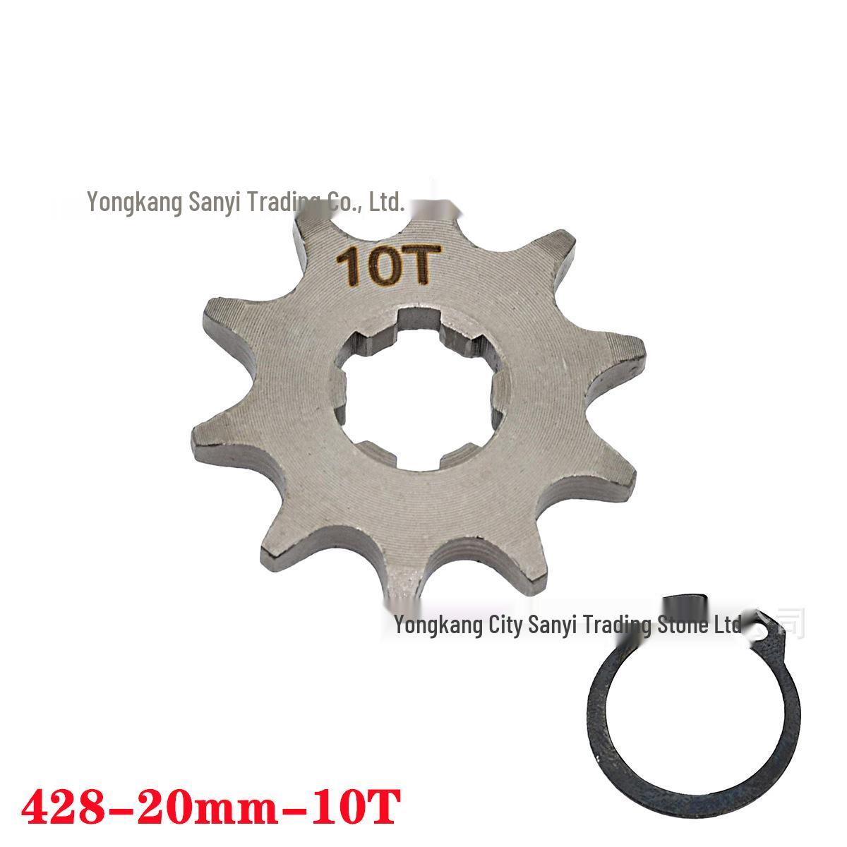 

Мала зірочка ланцюга двигуна мотоцикла типу 428, 10-19 зубів, змінна швидкість, фривіл, модифікаційні деталі передачі