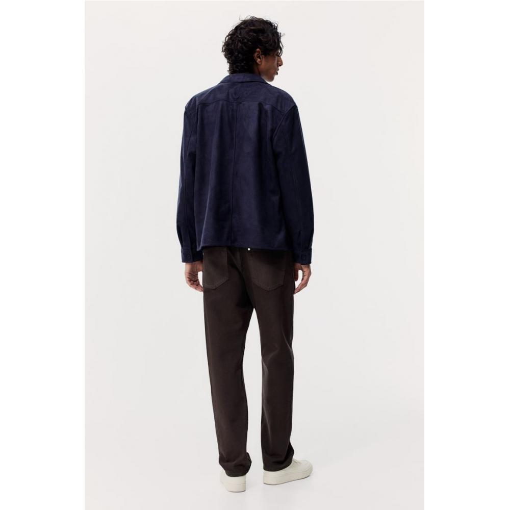 H M Relaxed Fit Jeans Dark Brown