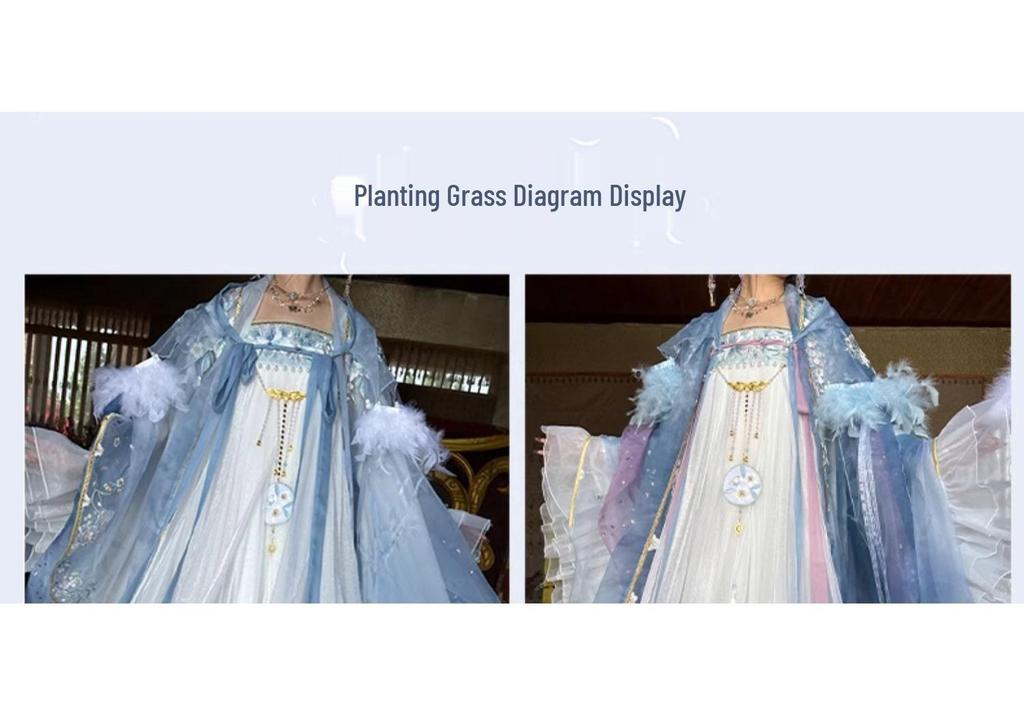 2026 Sommer Tang-Dynastie Qixiong Hanfu Damen Stickerei Großer Ärmel Umhang Set
