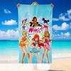 Quick Dry Beach Towel Winx Pattern, Lightweight Absorbent Towel for Pool Beach Vacation Use