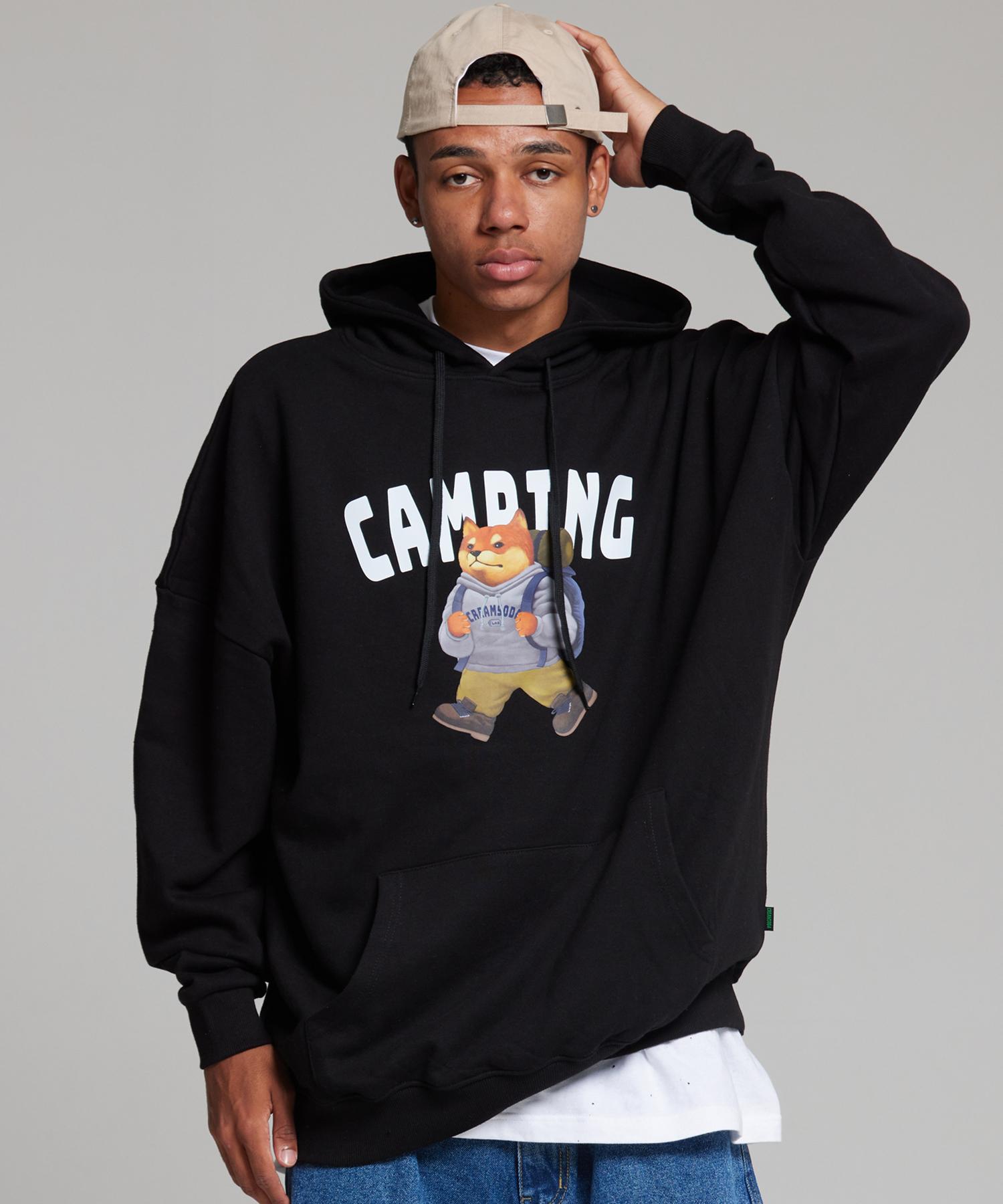 Cream Soda Lab Camping Club Hoodie Black L