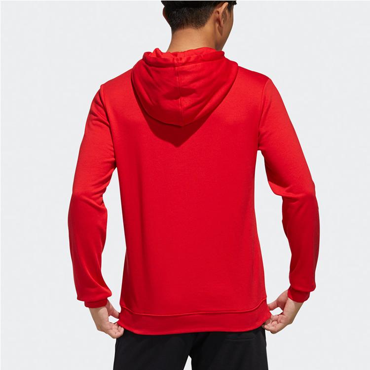 Adidas Neo Essentials Logo Hooded Sweatshirt Men Tops Light-Scarlet FP7431
