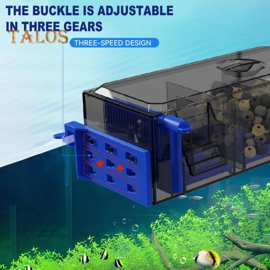 Filtr do akwarium Filtr wielowarstwowy do akwarium z natlenianiem wodospadowym Cichy system filtracji do akwariów 50L/90L