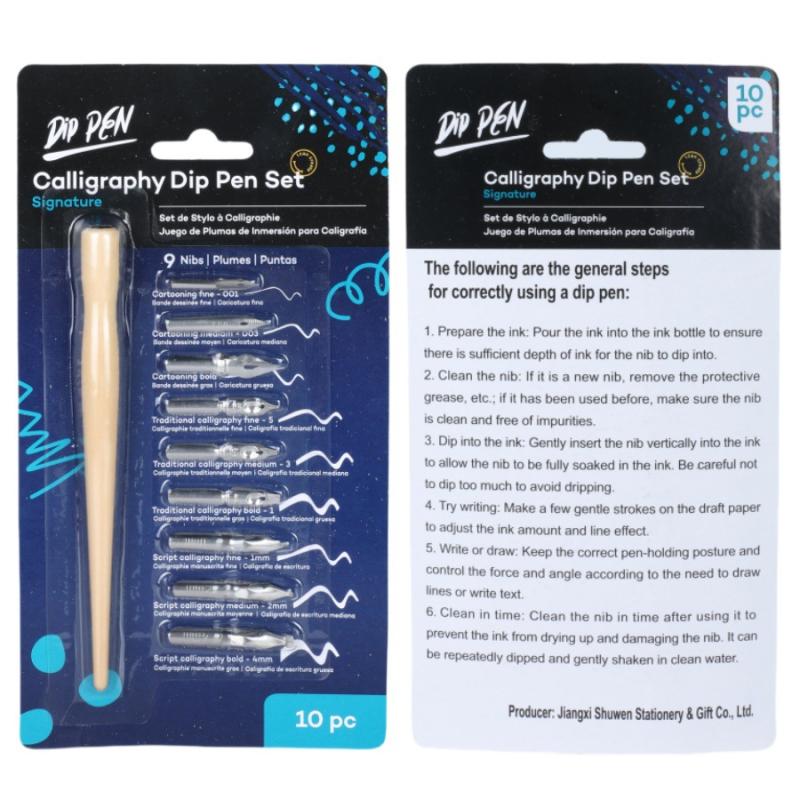 

9 шт. наконечников для пера + 1 шт.. Набор перьевых ручек для рисования мультфильмов, анимации, леттеринга, художественного рисования, многофункциональная ручка, прочее