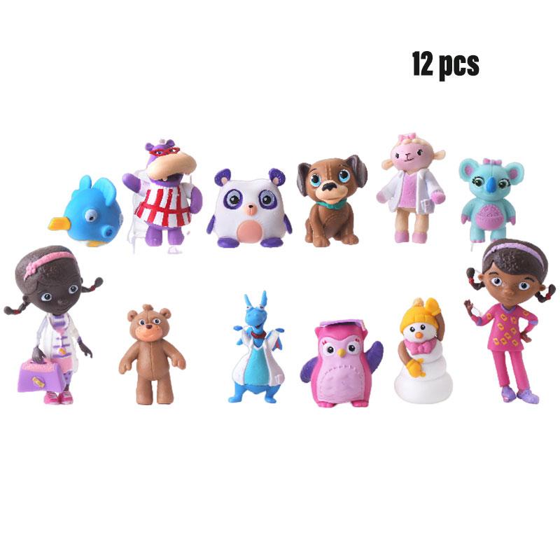 

Mcstuffins Doc Anime 12piece Figure Model Toys Kids Gifts Decoration Desktop