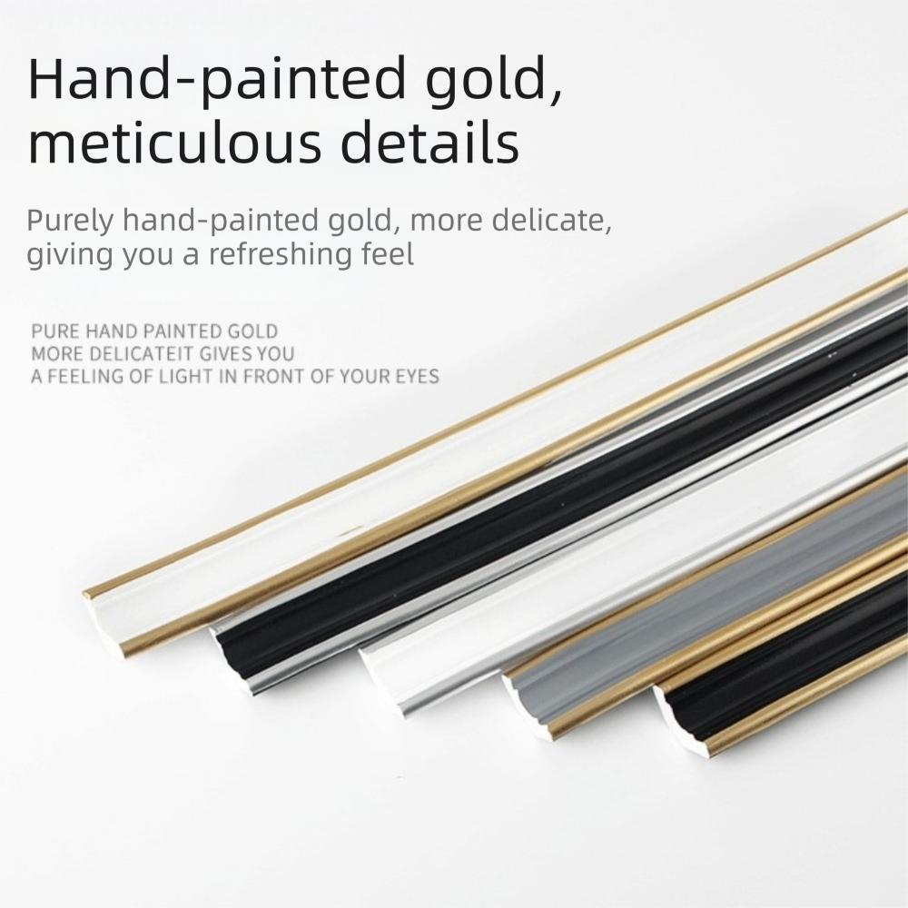 12mm*9mm Self Adhesive Corner Line 1M Length PVC Material PVC Corner Line 3D Foam Self-adhesive Triangular Edge Strip Wall
