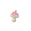 Resin Flocked Mushroom Pendant: DIY Keychain & Mobile Charm