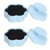 2pcs Makeup Brush Color Removal Sponge Flower Shaped Silicone Makeup Brush Cleaning Mat
