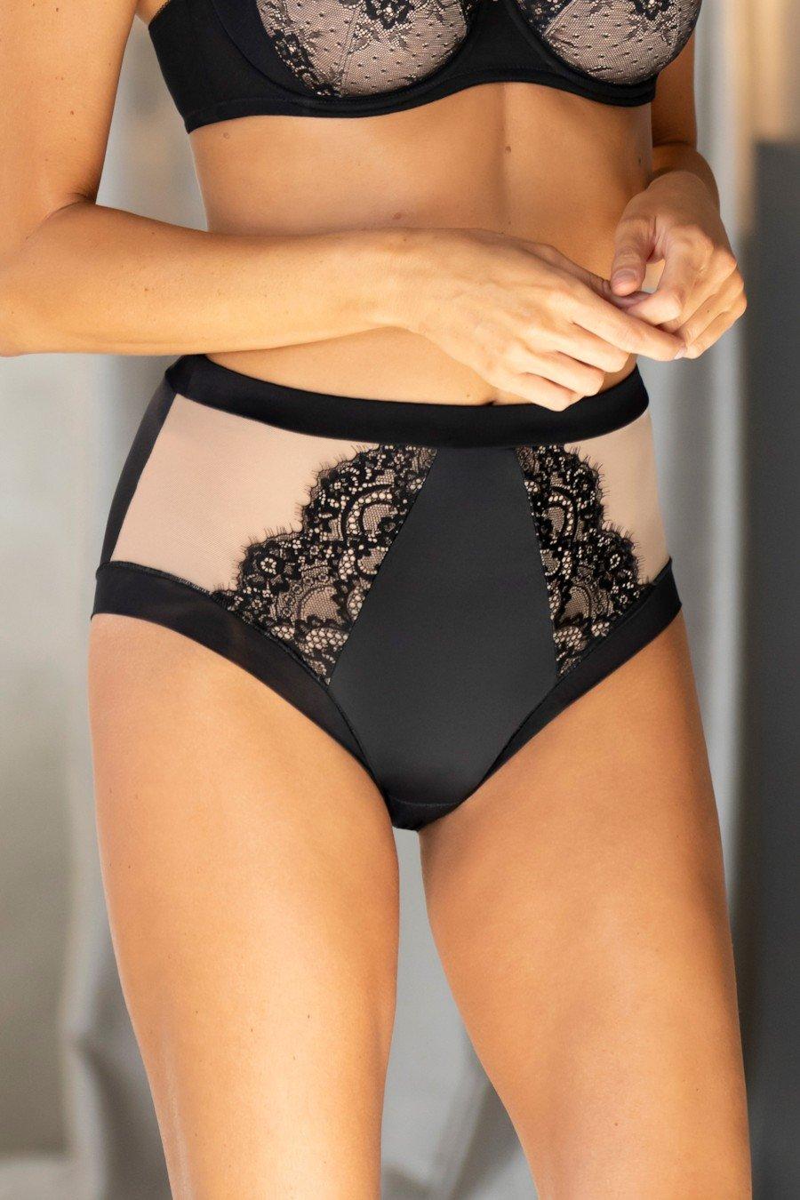 

Трусики сліп Rosme (74995) 2(S) прозорий колір чорний