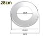 Steamer for Chinese steamer stainless stand/platform baskets, steel, 18.1cm-32cm (28cm)