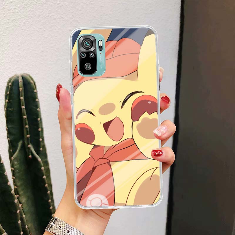 Pokemon Pikachu Anime pro Xiaomi Redmi Note 10S 10 11S 11 9S 9 8T 8 Pro Pouzdro na telefon 11T 5G 11E 9T 7 6 5 5A 4X Fundas Cover Coque