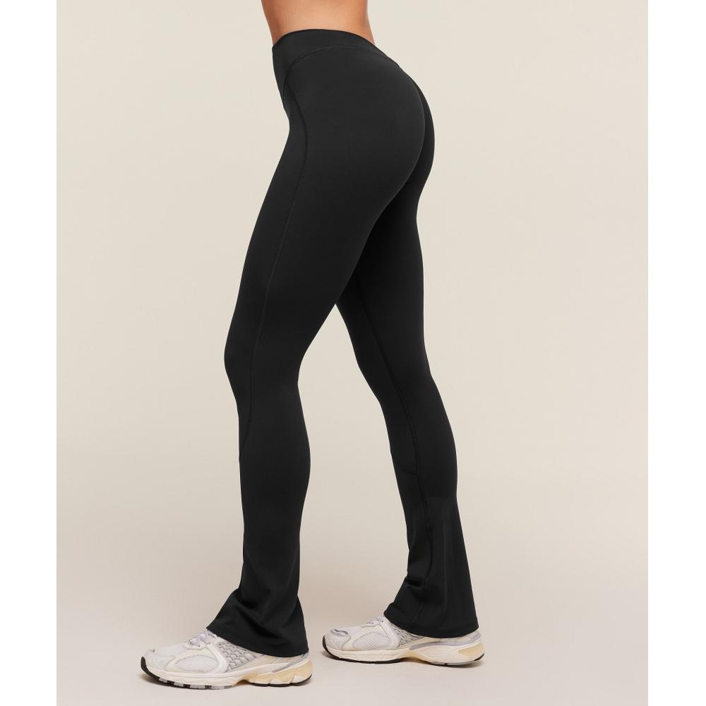 Gymshark Lifting Dipped Waistband Flared Leggings Black B5c1k Bb2j