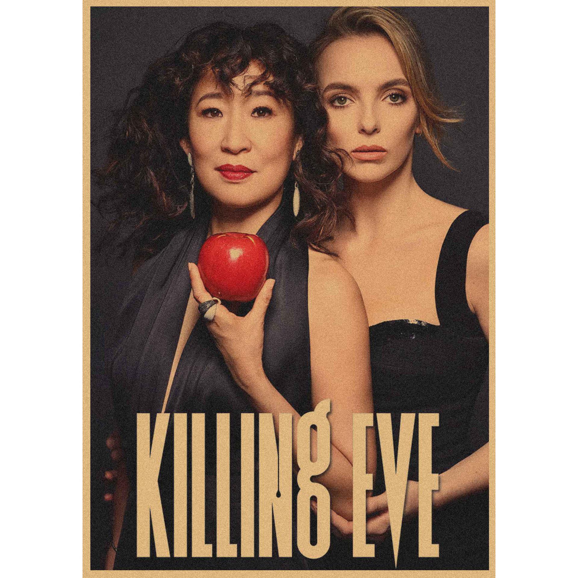 

Killing Eve Retro Kraft Paper Wall Poster - Decorative American Drama Mural 29.7x42cm(A3 size）