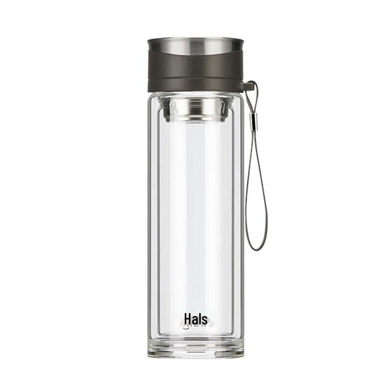 Portable Double-Wall Glass Tea Infuser Bottle
