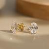 Women Stud Earrings 0.5-3ct Oval Moissanite with Passed Diamond Test S925 Silve Sparkling Jewelry Gift