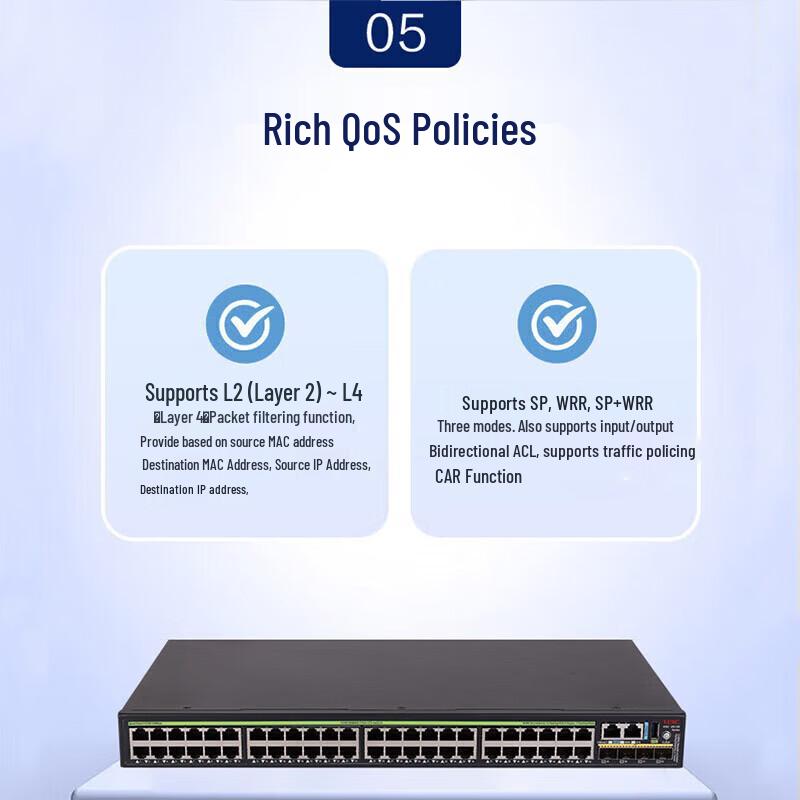 H3C S5135S-48P4X-EI 48-Port Gigabit PoE Managed Switch