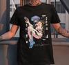 Vintage Harajuku Tops The Ghost In The Shell Anime Crewneck Tshirt Motoko Kusanagi Anime T Shirt Casual Loose Tees Unisex