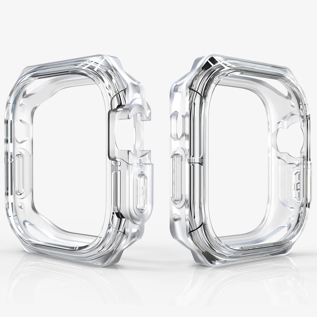 For Apple Watch Series 7/8/9 45mm Watch Frame Case PC+TPU Smartwatch Edge Protector