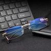 Frameless Presbyopia Eyeglasses Ultralight Square Frame Men's Optical Spectacle Eyewear To Glas F5G9