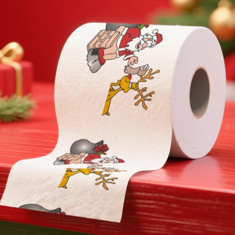 5/10pcs Christmas Bathroom Toilet Roll Merry Christmas Home Decoration Christmas Decoration New Year Ornaments/tissue/napkin