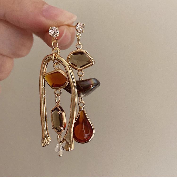 

Ретро серьги «Серебряная игла» с инкрустацией бриллиантами, кристаллами и жемчугом - Роскошные длинные серьги в европейском и американском стиле для женщин